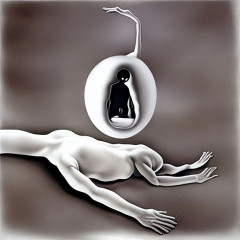 2642571371 embryo in white blank space  Salvador Dali  surrealism  digital art  HQ-transformed